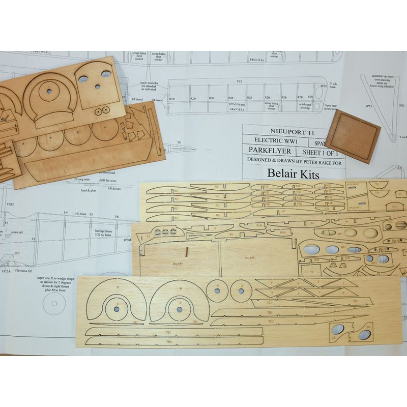 Belair Nieuport 11 Bebe’ 25 electric scale kit BA017