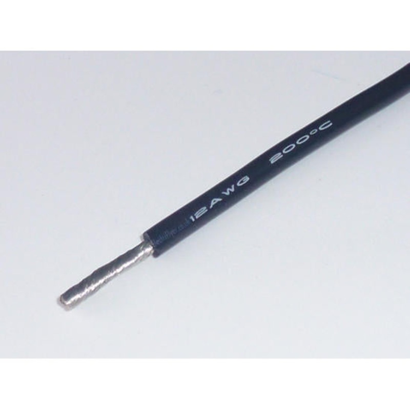 Silicone Wire 12AWG Black