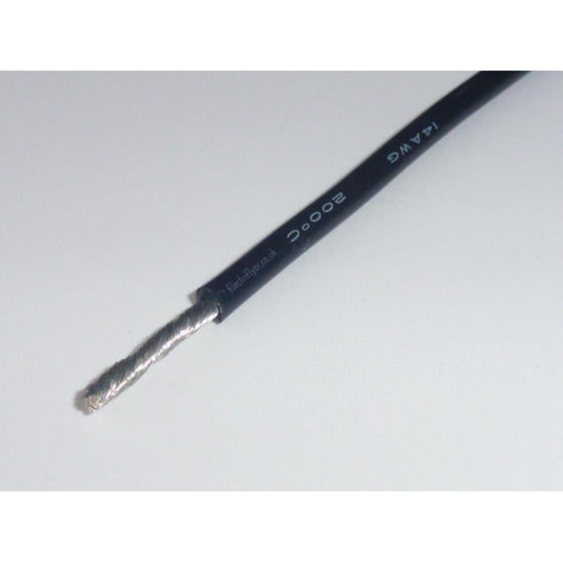 Silicone Wire 14AWG Black