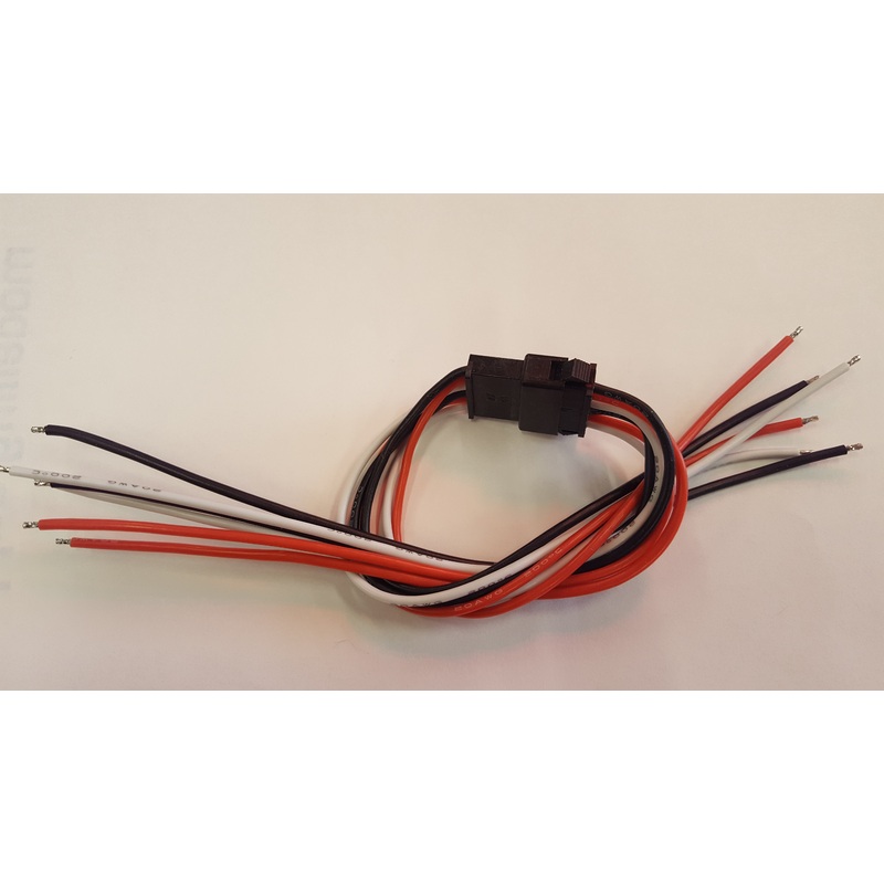 6 Wire Ash-lock Style Connectors for Servos & Lights 320mm Total Length